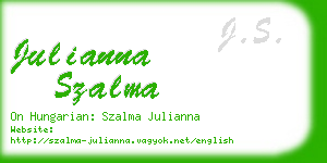 julianna szalma business card